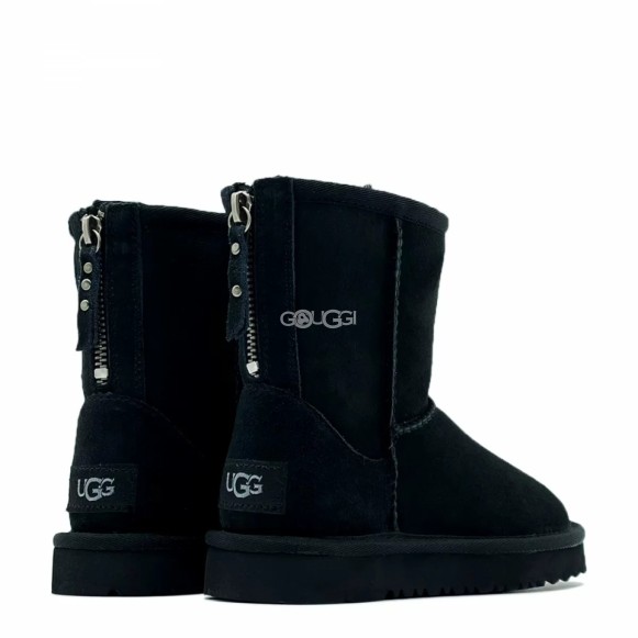 Ugg Kids Classic Short Zip II Black