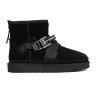 Men`s UGG Classic Ultra Mini Hybrid Strap Short Boots Black