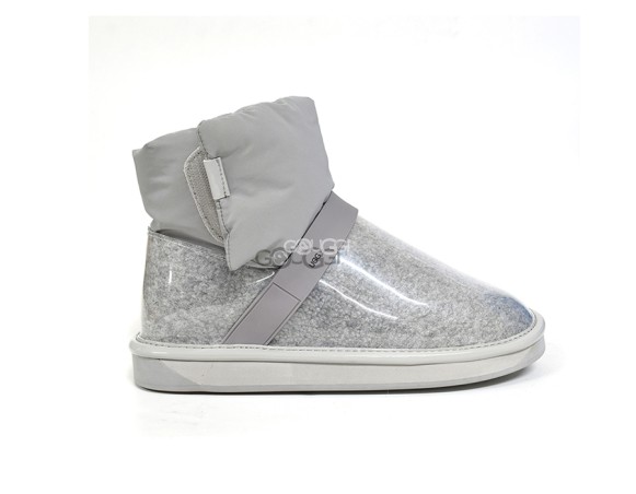 Clear Quilty Boots Grey
