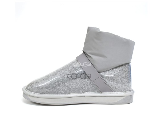 Clear Quilty Boots Grey