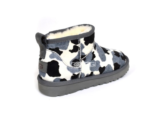 Ultra Mini Cow Print Grey