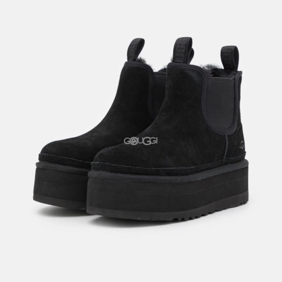 UGG Neumel Platform Chelsea Black