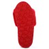 Fluff Slide Slippers Dark Red