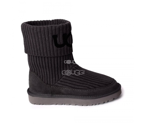 Classic Rib Knit Grey