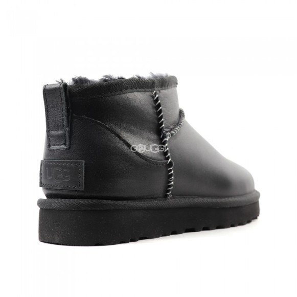 UGG Classic Ultra Mini LTHR Regen - Black