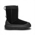 Женские короткие угги Classic Short Weather Hybrid - Black