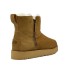 Classic Zip Mini Suede Boot Chestnut
